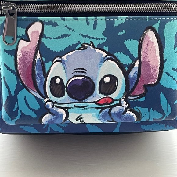 Loungefly Disney Teal Blue Green Stitch Mini Backpack New - Picture 2 of 9